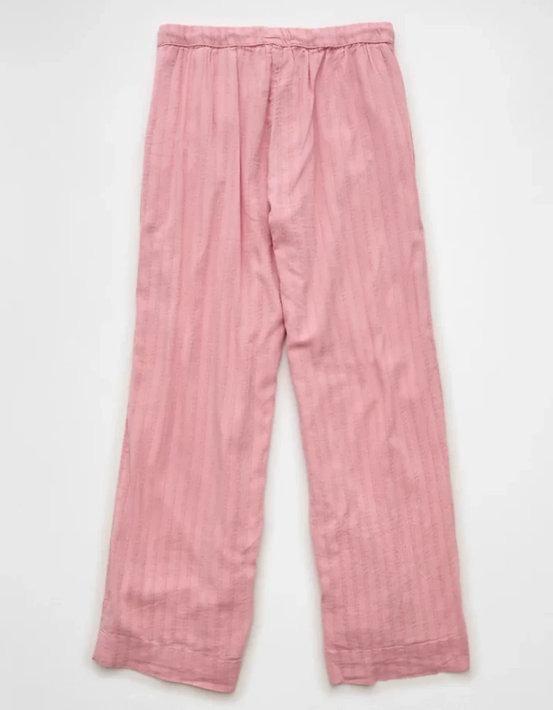 AE High-Waisted Wide-Leg Textured Pant