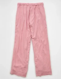 AE High-Waisted Wide-Leg Textured Pant