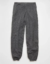 AE High-Waisted Cable Knit Jogger