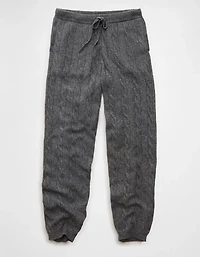 AE High-Waisted Cable Knit Jogger