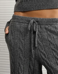 AE High-Waisted Cable Knit Jogger