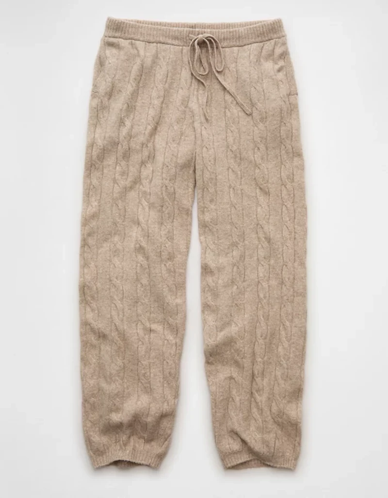 AE Cable Knit Sweatpant