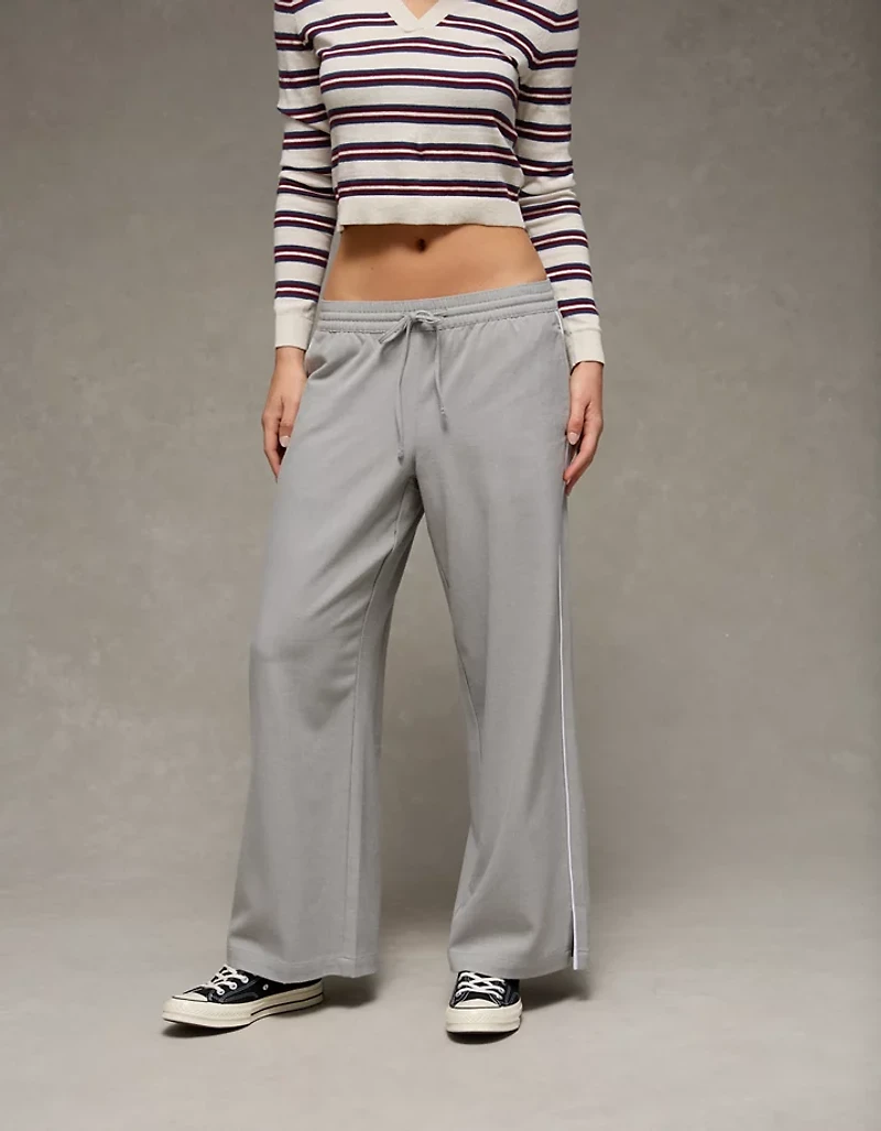 AE Stretch Low Rise Wide-Leg Track Pant
