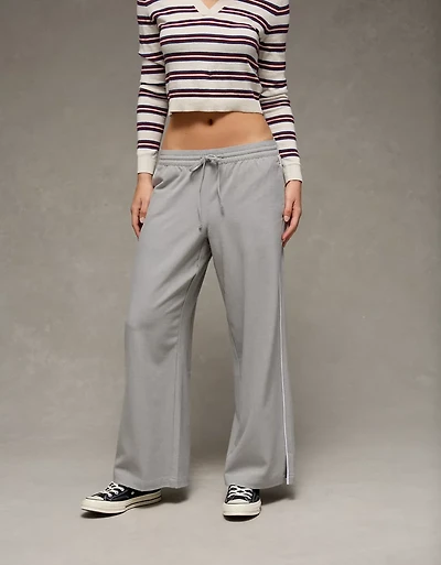 AE Stretch Low Rise Wide-Leg Track Pant