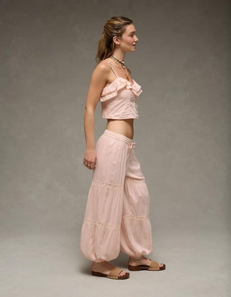 AE Low-Rise Lace Insert Saturday Jogger