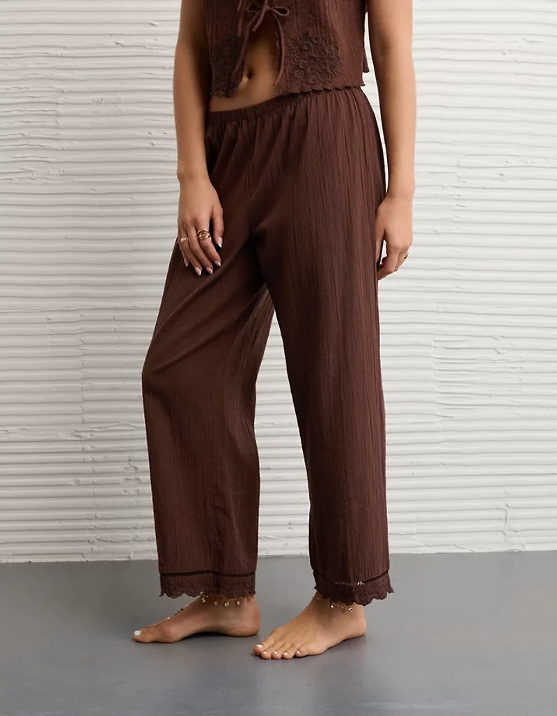 AE Embroidered Seersucker Pant