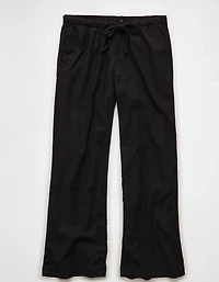 AE Stretch Low-Rise Linen-Blend Pull-On Pant