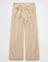 AE Stretch Low-Rise Linen-Blend Pull-On Pant