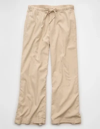 AE Stretch Low-Rise Linen-Blend Pull-On Pant
