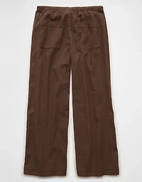 AE Stretch Low-Rise Linen-Blend Pull-On Pant