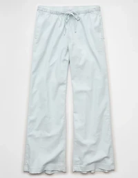 AE Stretch Low-Rise Linen-Blend Pull-On Pant