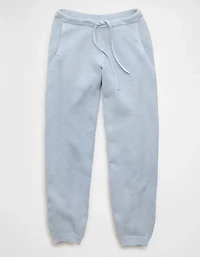 Pantalon de jogging à taille haute en tissu pour chandail AE