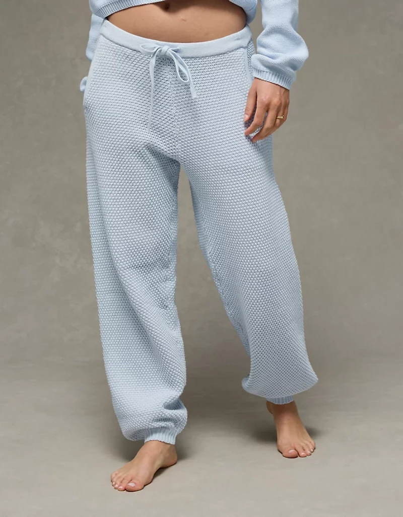 Pantalon de jogging à taille haute en tissu pour chandail AE