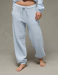 Pantalon de jogging à taille haute en tissu pour chandail AE