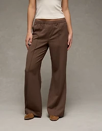 Pantalon taille basse à jambe semi-évasée AE