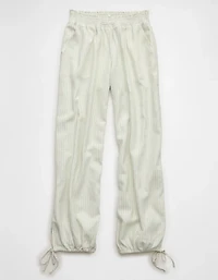 AE Low-Rise Linen-Blend Jogger