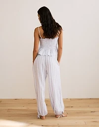 AE Low-Rise Linen-Blend Jogger