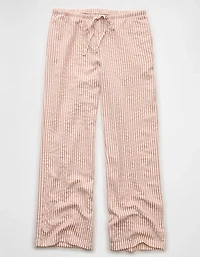 AE Seersucker Wide Leg Easy Pant