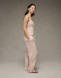 AE Seersucker Wide Leg Easy Pant