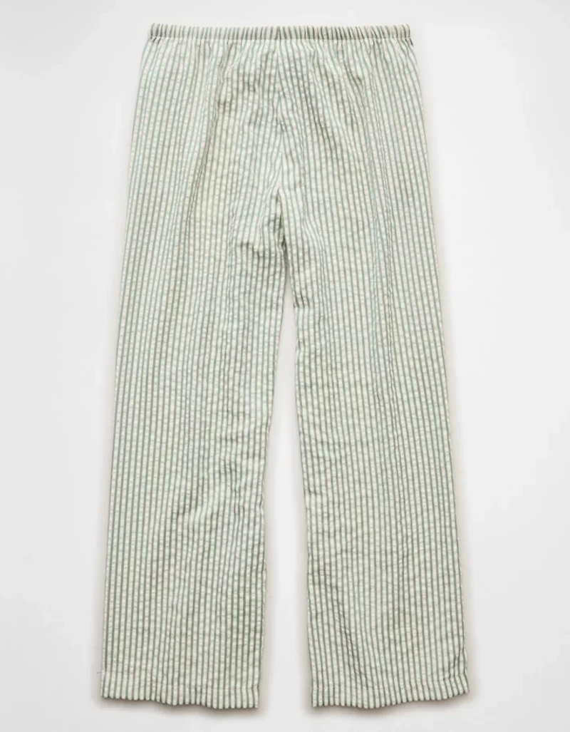 AE Seersucker Wide Leg Easy Pant