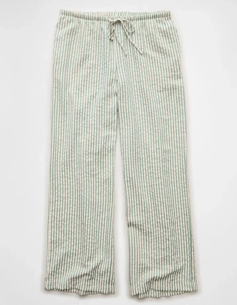 AE Seersucker Wide Leg Easy Pant