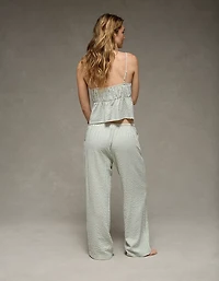 AE Seersucker Wide Leg Easy Pant