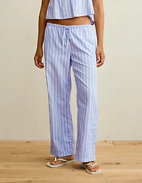 AE Seersucker Wide Leg Easy Pant