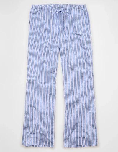 AE Seersucker Wide Leg Easy Pant