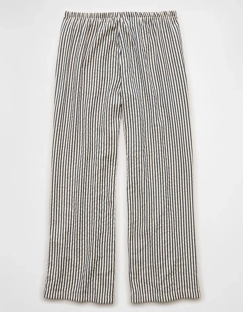AE Seersucker Wide Leg Easy Pant