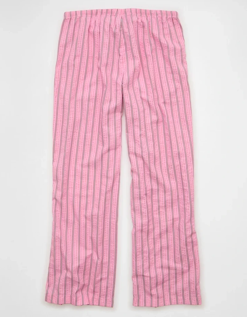 AE Seersucker Wide Leg Easy Pant