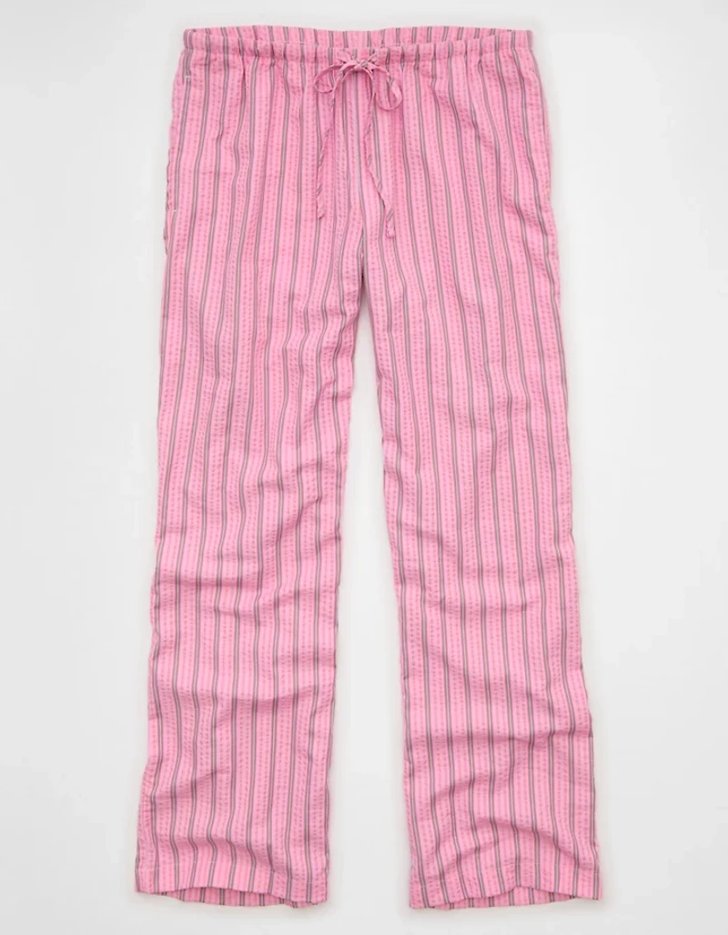 AE Seersucker Wide Leg Easy Pant