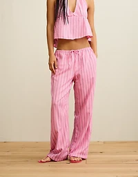 AE Seersucker Wide Leg Easy Pant