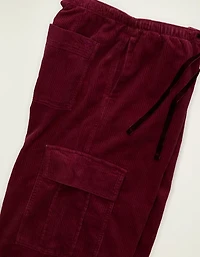 Pantalon cargo taille basse en velours côtelé AE
