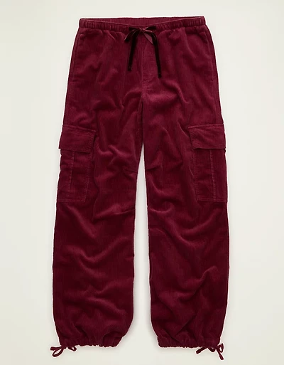 Pantalon cargo taille basse en velours côtelé AE