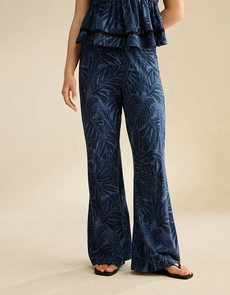 Pantalon évasé à taille mi-haute Sunchaser AE