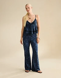 Pantalon évasé à taille mi-haute Sunchaser AE