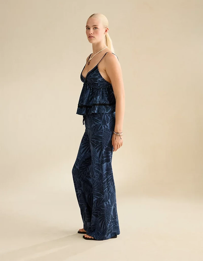 Pantalon évasé à taille mi-haute Sunchaser AE