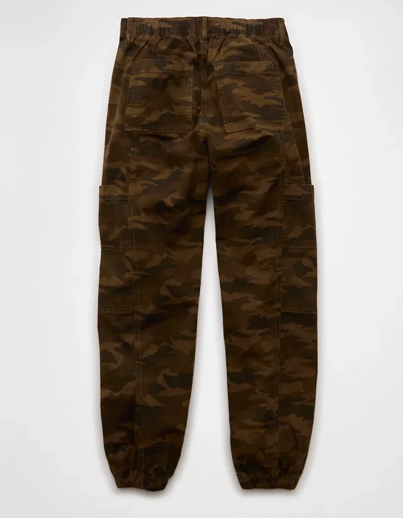 Pantalon de jogging cargo ample à taille haute extensible AE