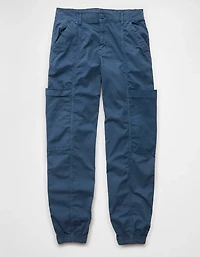 Pantalon de jogging cargo ample à taille haute extensible mode AE