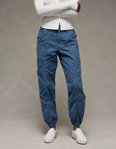 Pantalon de jogging cargo ample à taille haute extensible mode AE