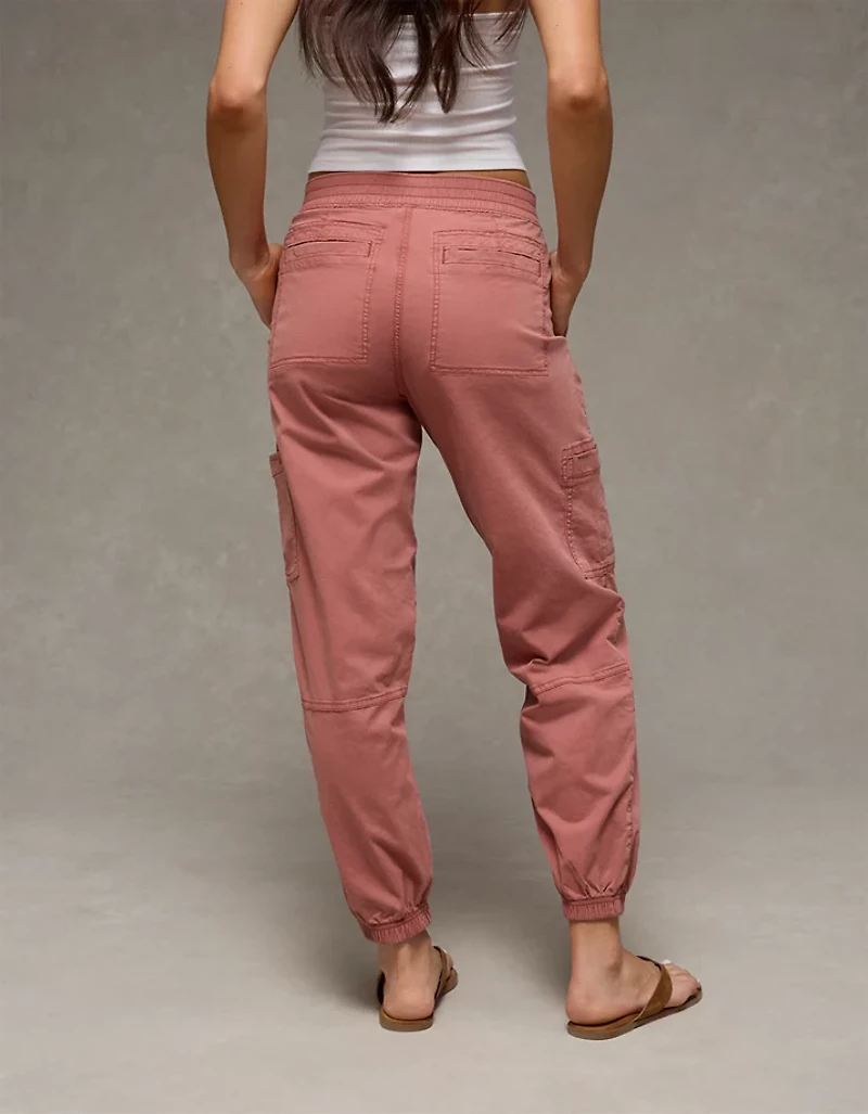 Pantalon de jogging extensible ample à taille haute AE