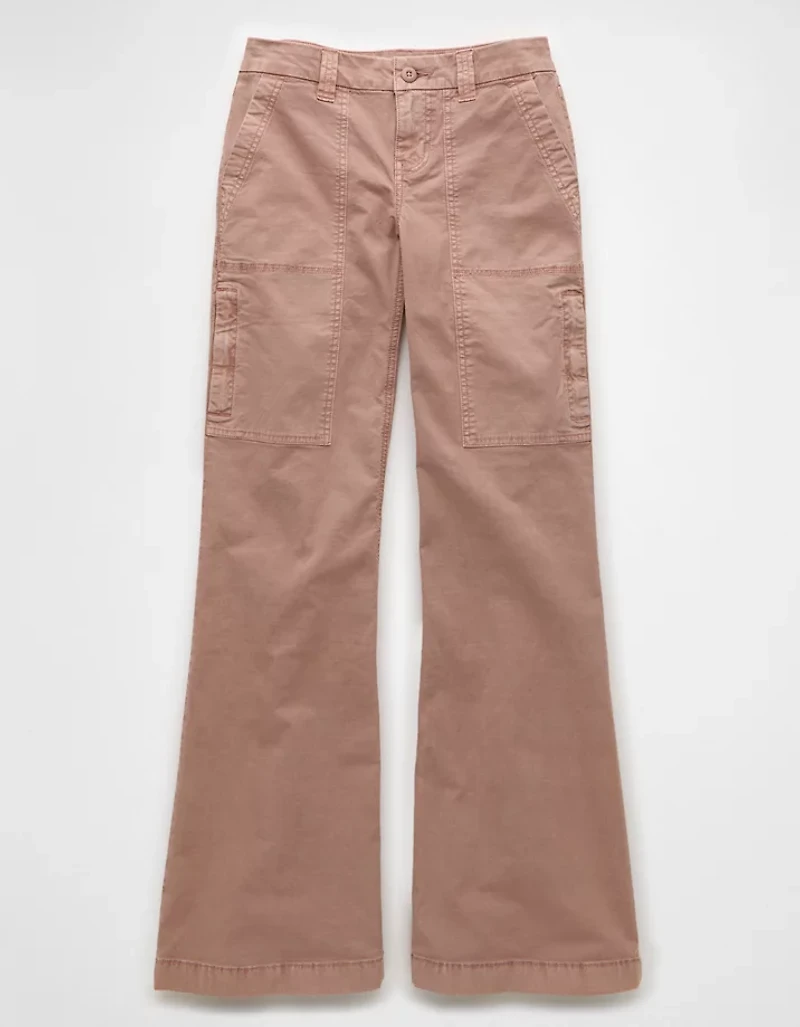 AE Snappy Stretch Curvy Low-Rise Baggy Flare Pant