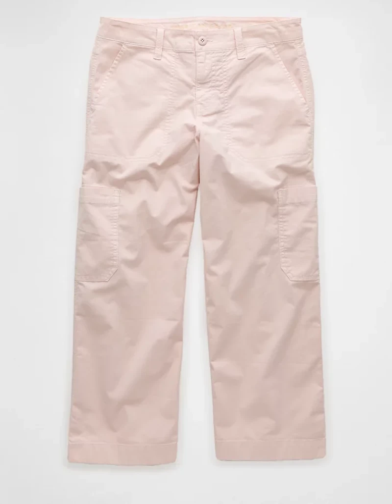 AE Stretch Low-Rise Straight Crop Pant