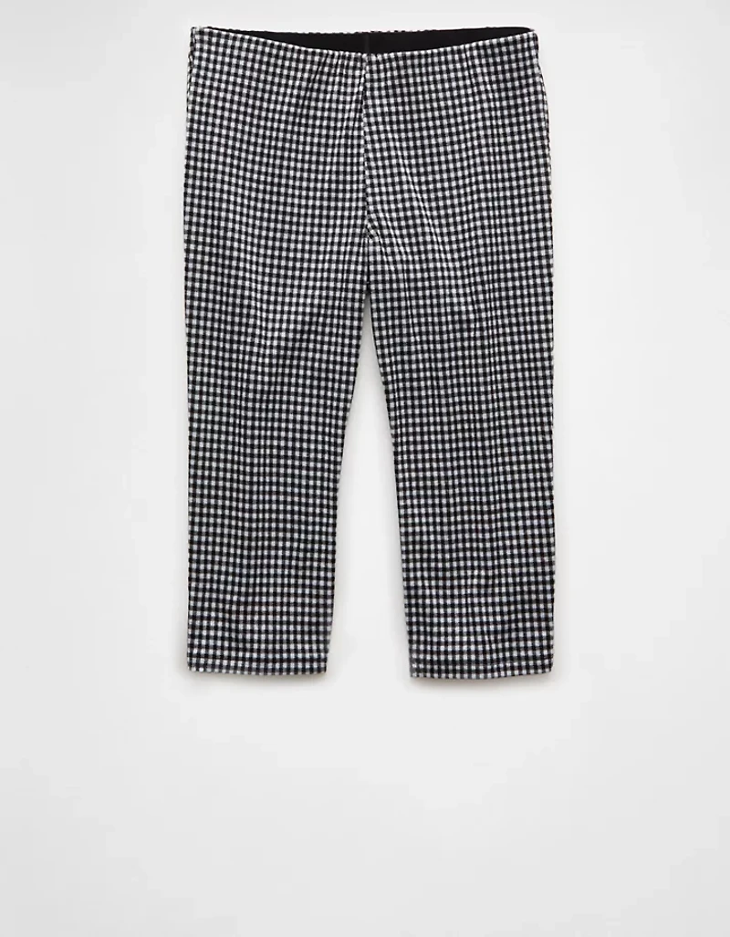 AE Stretch Low-Rise Gingham Capri Pant