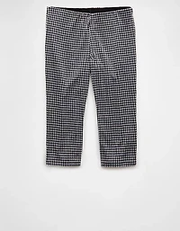 AE Stretch Low-Rise Gingham Capri Pant