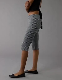 AE Stretch Low-Rise Gingham Capri Pant