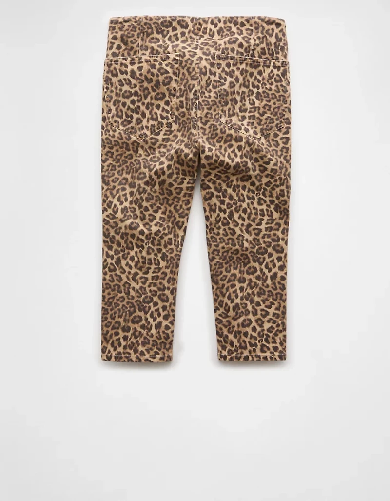 AE Stretch Low-Rise Leopard Capri Pant