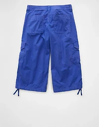 Pantalon capri ample à taille très basse AE