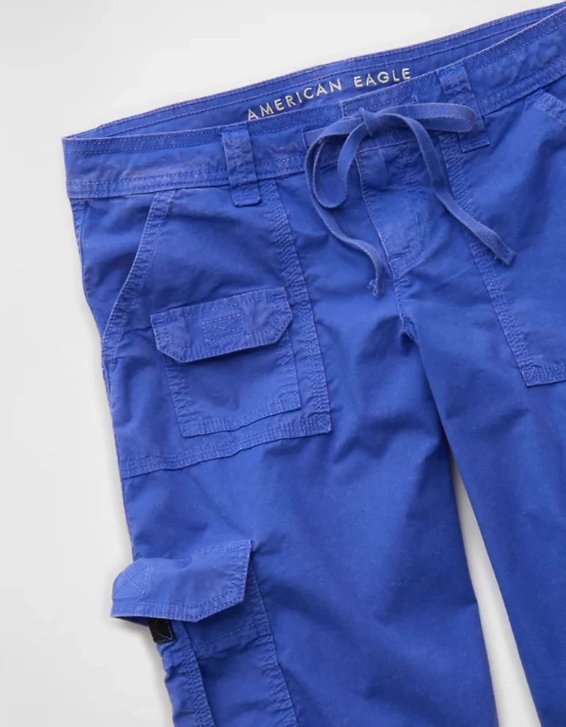 Pantalon capri ample à taille très basse AE