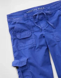Pantalon capri ample à taille très basse AE